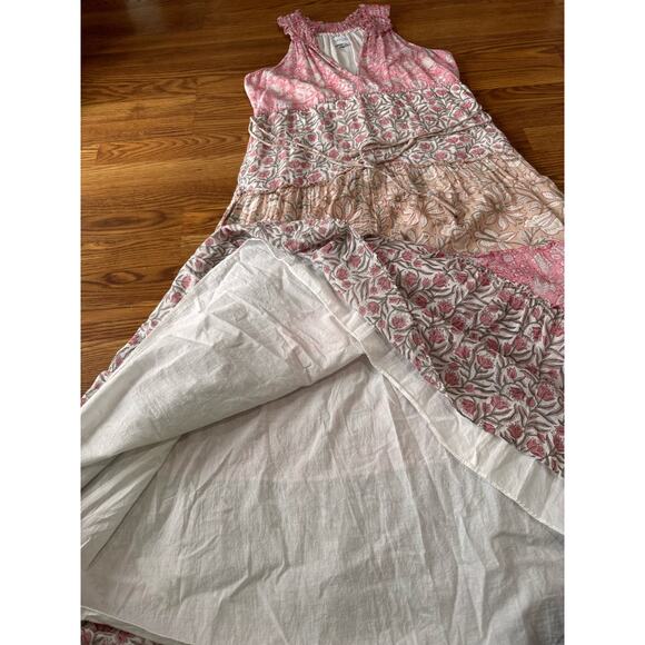 SAYLOR pink tiered midi Women's Aaryn  Dress size M - Picture 13 of 13